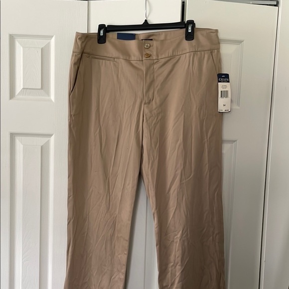 Chaps Tan Chinos Versatile Cotton Blend - Picture 1 of 7